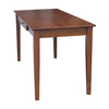International Concepts Writing Desk with Drawer, Large, 26 in D X 60 in W X 30 in H, Espresso, Wood OF581-42